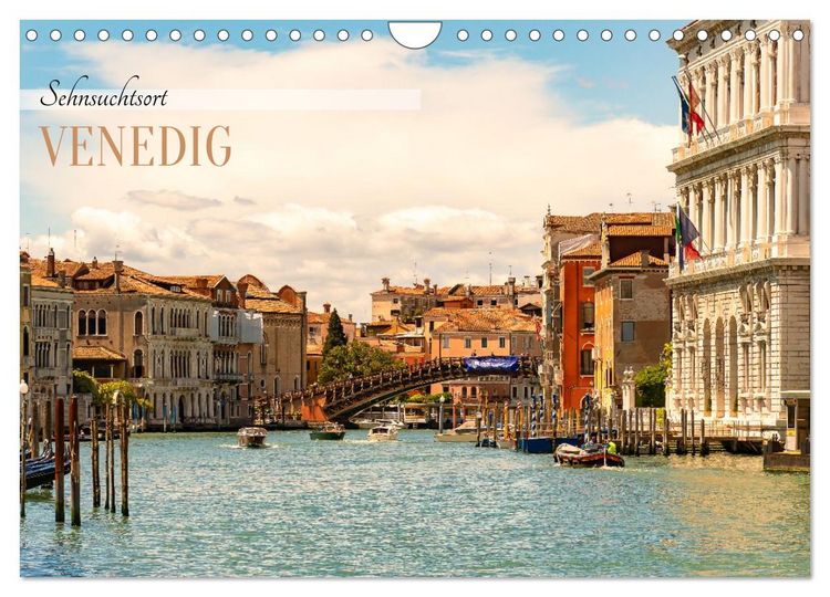 Produktbild: Sehnsuchtsort Venedig 2026 (Wandkalender 2026 DIN A4 quer), CALVENDO Monatskalender