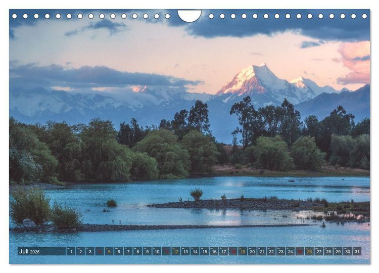 Produktbild: Neuseeland - Traumreise ans Ende der Welt (Wandkalender 2026 DIN A4 quer), CALVENDO Monatskalender