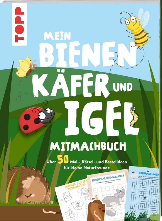 Produktbild: Mein Bienen, K&auml;fer und Igel-Mitmachbuch