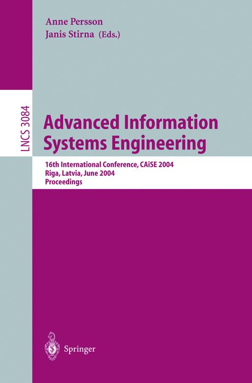Produktbild: Advanced Information Systems Engineering