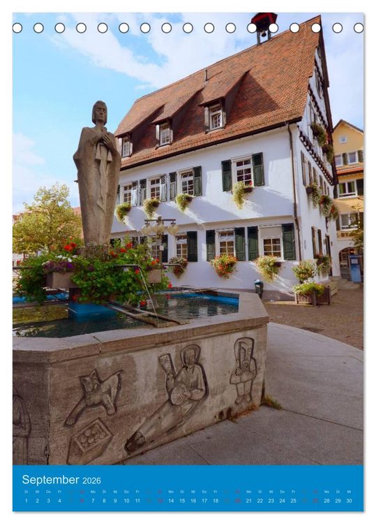 Produktbild: Pfullingen ... meine Stadt (Tischkalender 2026 DIN A5 hoch), CALVENDO Monatskalender