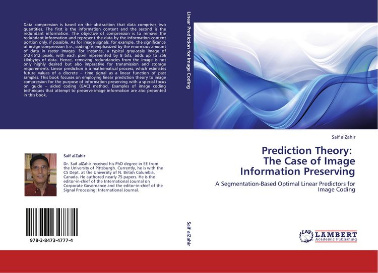 Produktbild: Prediction Theory: The Case of Image Information Preserving