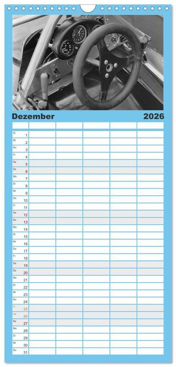 Produktbild: Familienplaner 2026 - Formel, Rennen, Boxengasse 1971-&acute;83 mit 5 Spalten (Wandkalender, 21 x 45 cm) CALVENDO