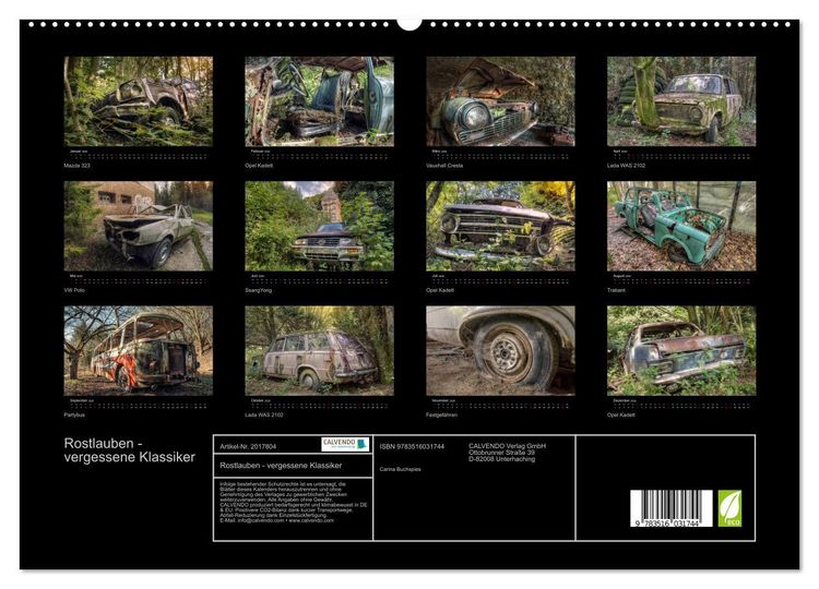 Produktbild: Rostlauben - vergessene Klassiker (hochwertiger Premium Wandkalender 2026 DIN A2 quer), Kunstdruck in Hochglanz