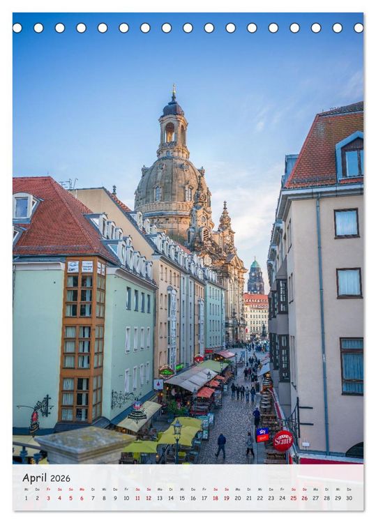 Produktbild: Dresden - Bilder aus Elbflorenz (Tischkalender 2026 DIN A5 hoch), CALVENDO Monatskalender