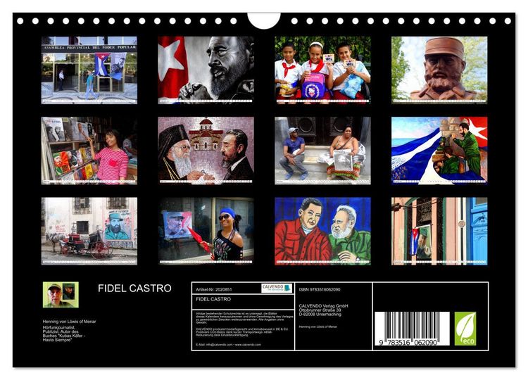 Produktbild: FIDEL CASTRO (Wandkalender 2026 DIN A4 quer), CALVENDO Monatskalender