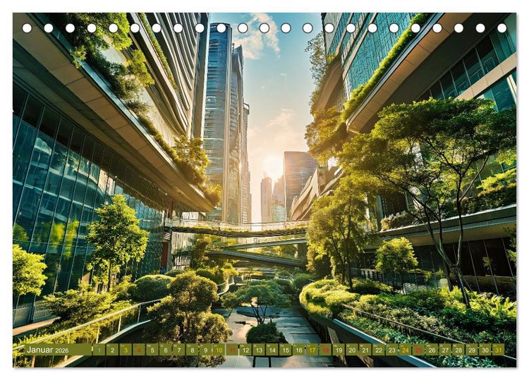 Produktbild: Urban Jungle - wohnen mit Pflanzen (Tischkalender 2026 DIN A5 quer), CALVENDO Monatskalender