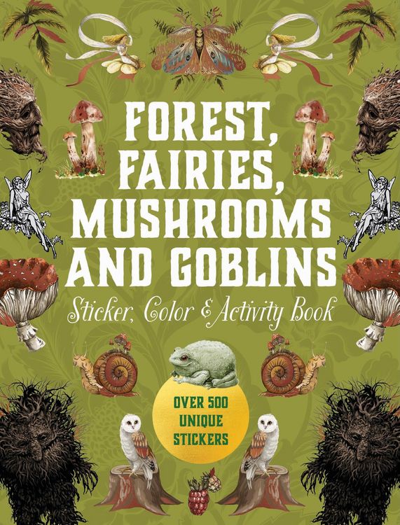 Produktbild: Forest, Fairies, Mushrooms and Goblins Sticker, Color & Activity Book