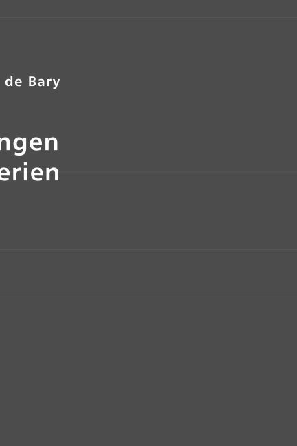 Produktbild: Bary, A: Anton de Bary