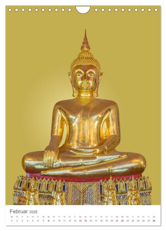 Produktbild: Buddha tr&auml;gt Gold (Wandkalender 2026 DIN A4 hoch), CALVENDO Monatskalender