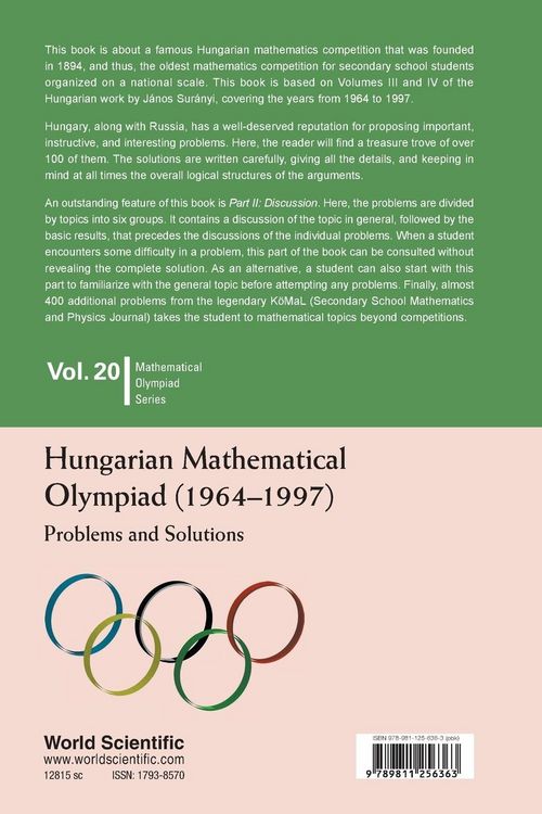 Produktbild: Hungarian Mathematical Olympiad (1964-1997)