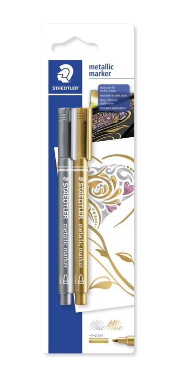Produktbild: STAEDTLER Lackmarker Metallic 2er Set