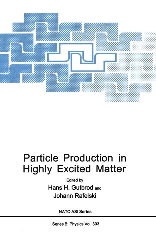 Produktbild: Particle Production in Highly Excited Matter