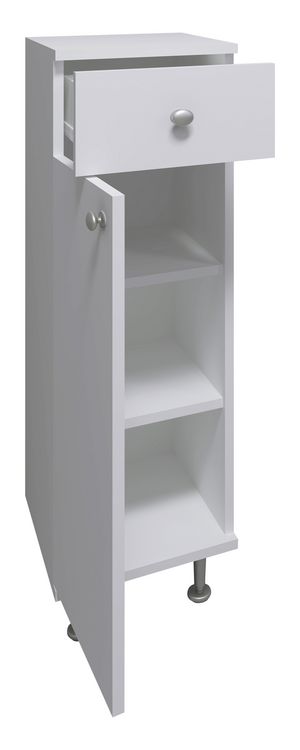 Produktbild: Badm&ouml;bel Midischrank Badschrank Schublade Nilosi