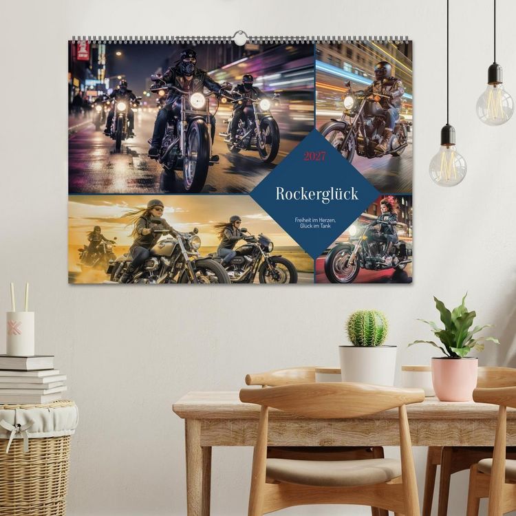Produktbild: Rockergl&uuml;ck (Wandkalender 2027 DIN A2 quer), CALVENDO Monatskalender