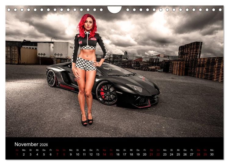 Produktbild: Cars and Girls (Wandkalender 2026 DIN A4 quer), CALVENDO Monatskalender