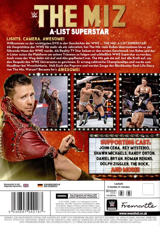 Produktbild: WWE - The Miz - A List Superstar DVD VK [2 DVDs]