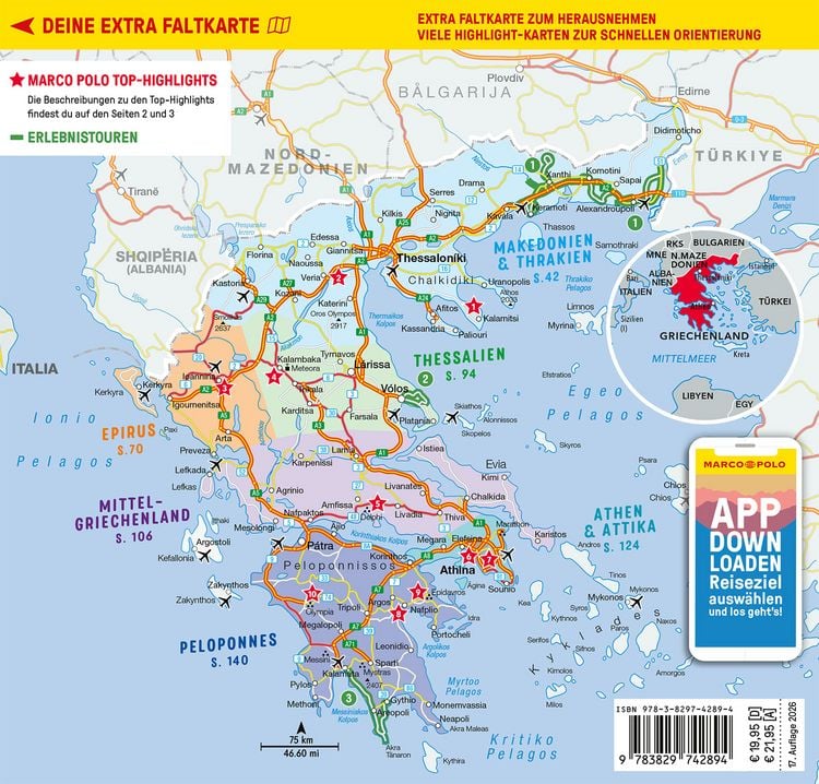 Produktbild: MARCO POLO Reisef&uuml;hrer Griechenland Festland