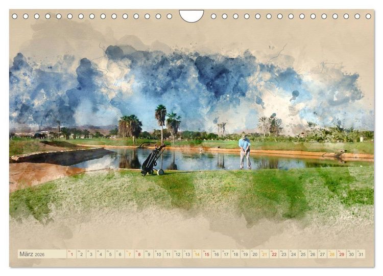 Produktbild: Ich liebe Golf (Wandkalender 2026 DIN A4 quer), CALVENDO Monatskalender