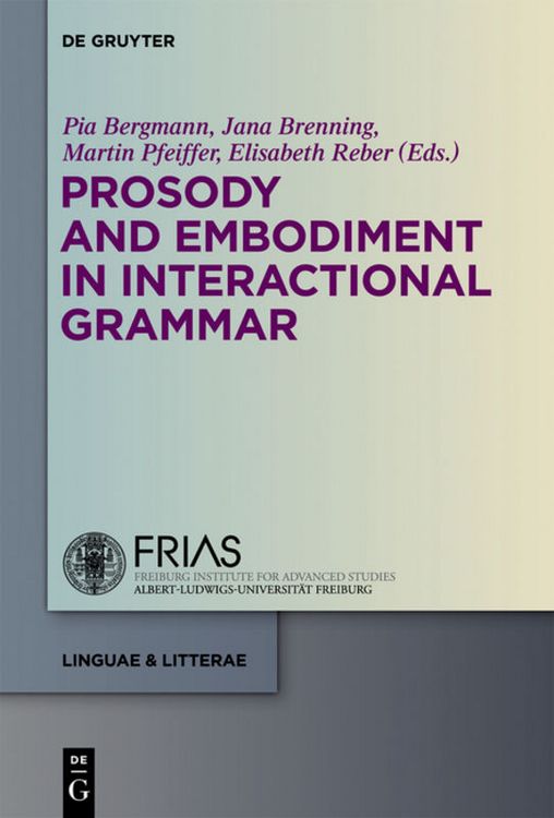 Produktbild: Prosody and Embodiment in Interactional Grammar