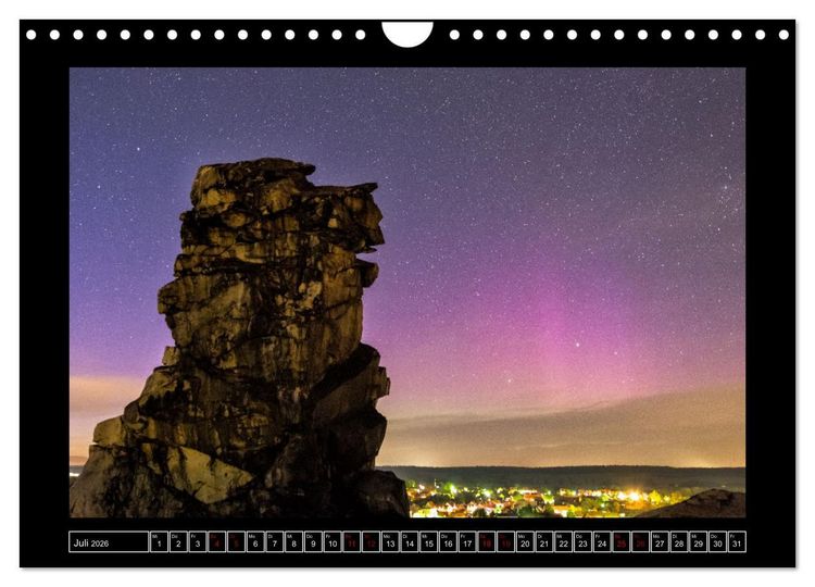 Produktbild: Astro-Kalender - Deep Sky und Landschaften (Wandkalender 2026 DIN A4 quer), CALVENDO Monatskalender