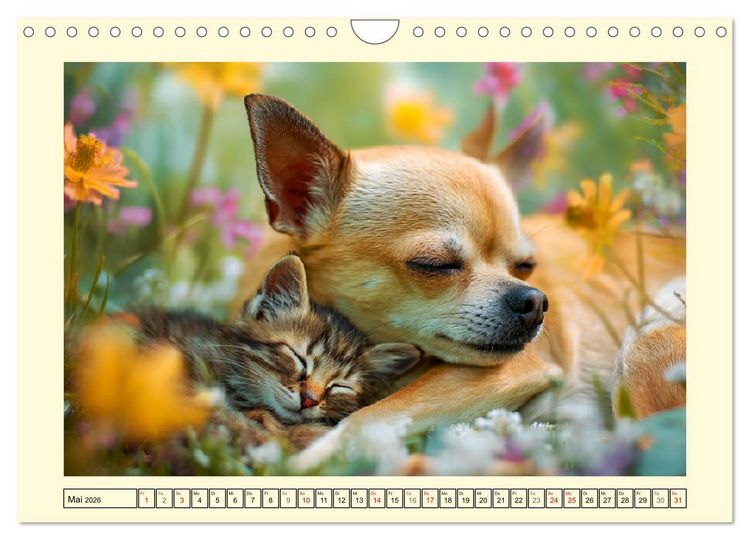 Produktbild: Reizende Chihuahuas. Winzige Hunde mit riesigem Ego und Grips (Wandkalender 2026 DIN A4 quer), CALVENDO Monatskalender