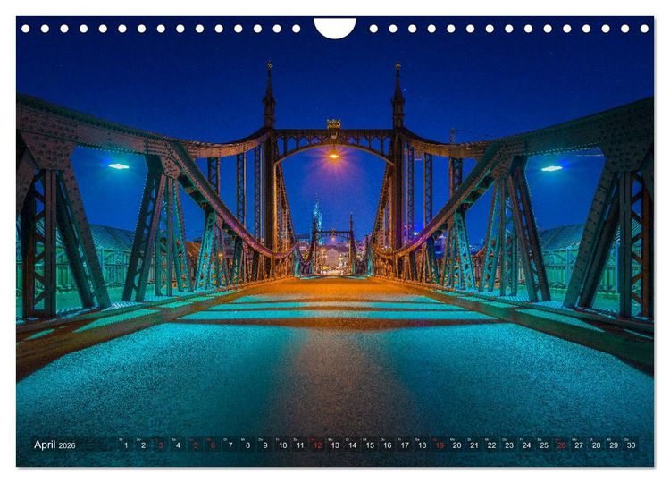 Produktbild: Ulm f&uuml;r Nachtspatzen (Wandkalender 2026 DIN A4 quer), CALVENDO Monatskalender