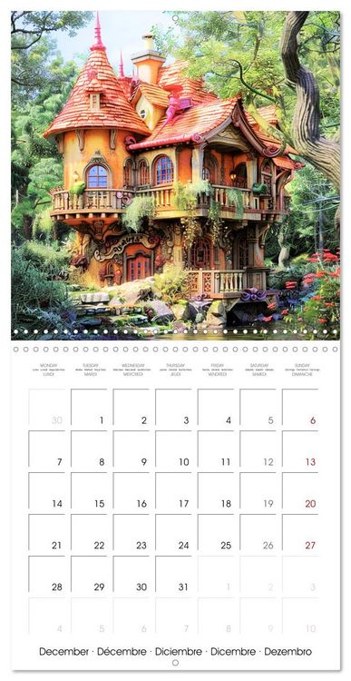 Produktbild: Enchanted Cabins (Wall Calendar 2026 12 &times; 12 Inch) CALVENDO 12 Month Wall Calendar