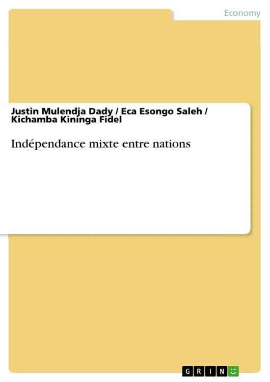 Produktbild: Ind&eacute;pendance mixte entre nations