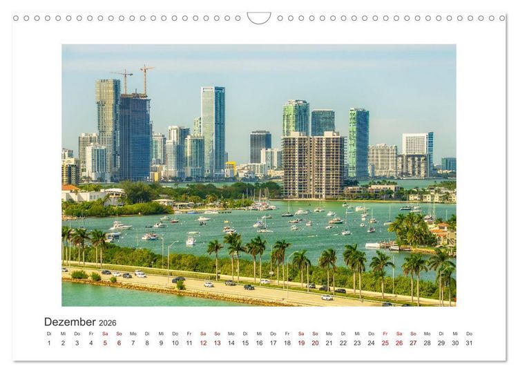 Produktbild: Miami - pulsierende Metropole (Wandkalender 2026 DIN A3 quer), CALVENDO Monatskalender