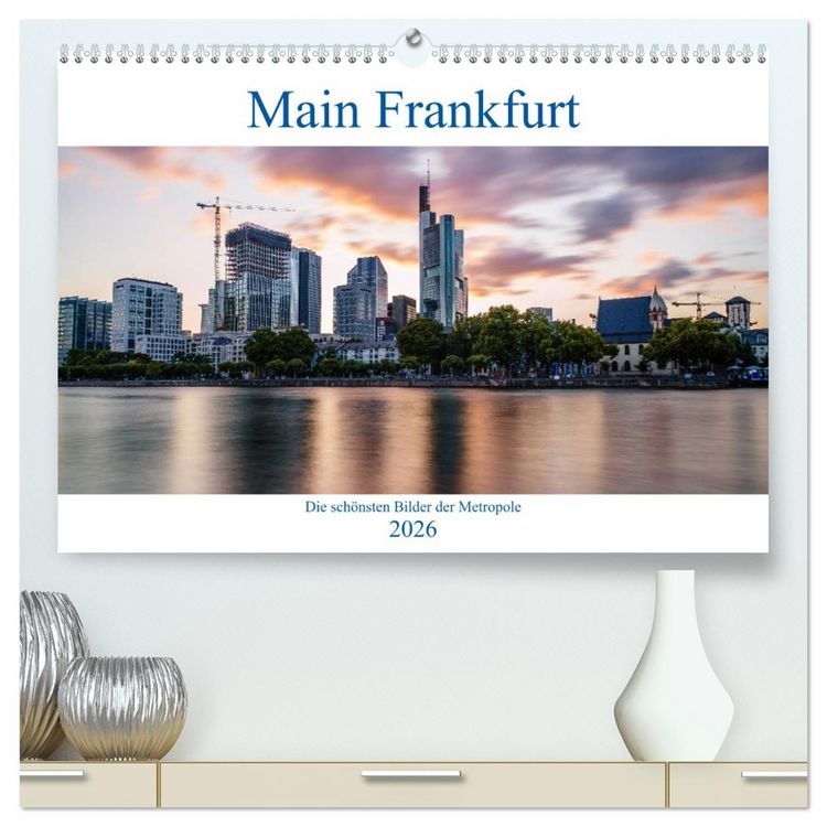 Produktbild: Main Frankfurt (hochwertiger Premium Wandkalender 2026 DIN A2 quer), Kunstdruck in Hochglanz
