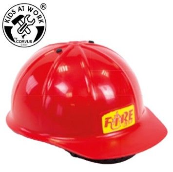 Produktbild: CORVUS A600014 - Kids at work: Feuerwehrhelm, rot, Kunststoff