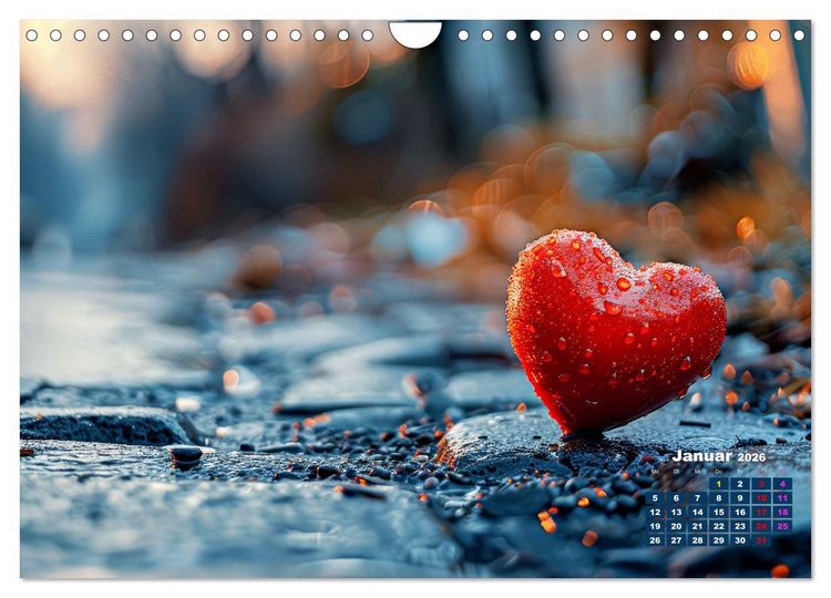 Produktbild: Sehnsucht Herzlichkeit (Wandkalender 2026 DIN A4 quer), CALVENDO Monatskalender