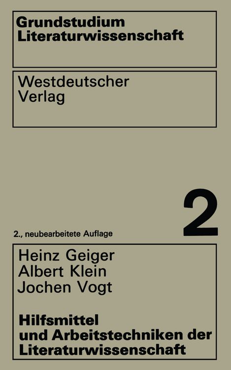 Produktbild: Hilfsmittel und Arbeitstechniken der Literaturwissenschaft