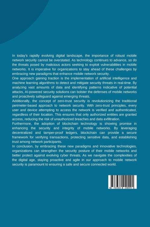 Produktbild: Leveraging New Paradigms for Enhanced Mobile Network Security