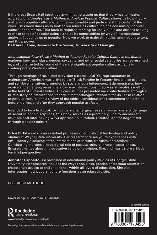 Produktbild: Intersectional Analysis as a Method to Analyze Popular Culture