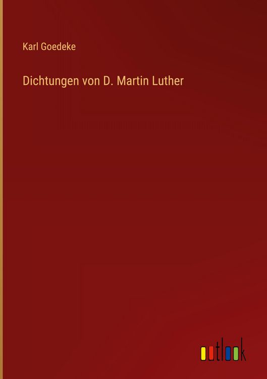 Produktbild: Dichtungen von D. Martin Luther