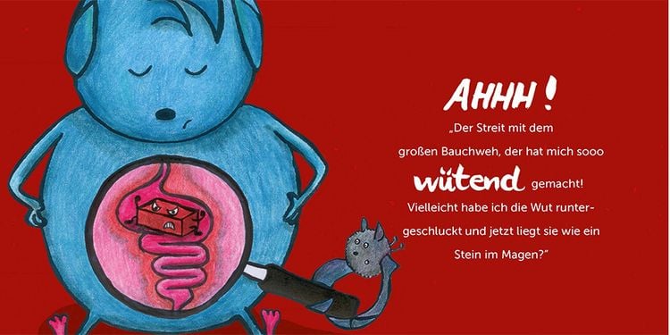 Produktbild: Der kleine Bauchweh: Bauchschmerzen bei Kindern - was steckt dahinter? Mini-Bilderbuch ab 3 &uuml;ber die Ursachen von psychosomatischen Beschwerden