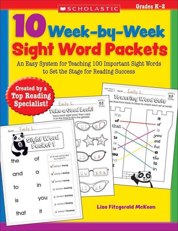 Produktbild: 10 Week-By-Week Sight Word Packets