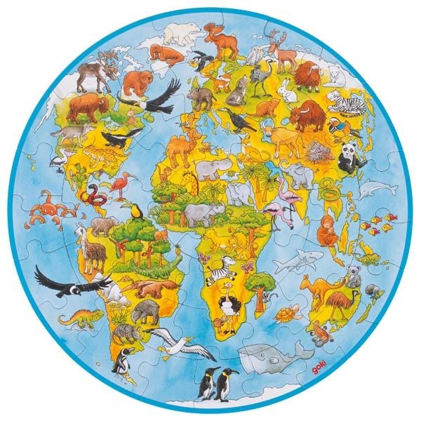 Produktbild: XXL Puzzle Welt, 49 Teile