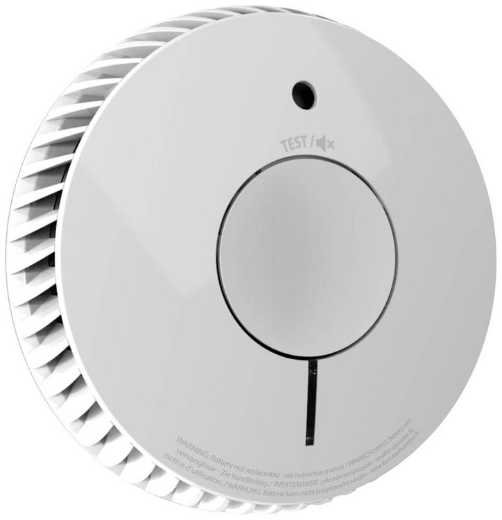 Produktbild: FireAngel FA-6120-INT Rauchwarnmelder inkl. 10 Jahres-Batterie batteriebetrieben (&Oslash; x H) 118.1 mm x 31.5 mm