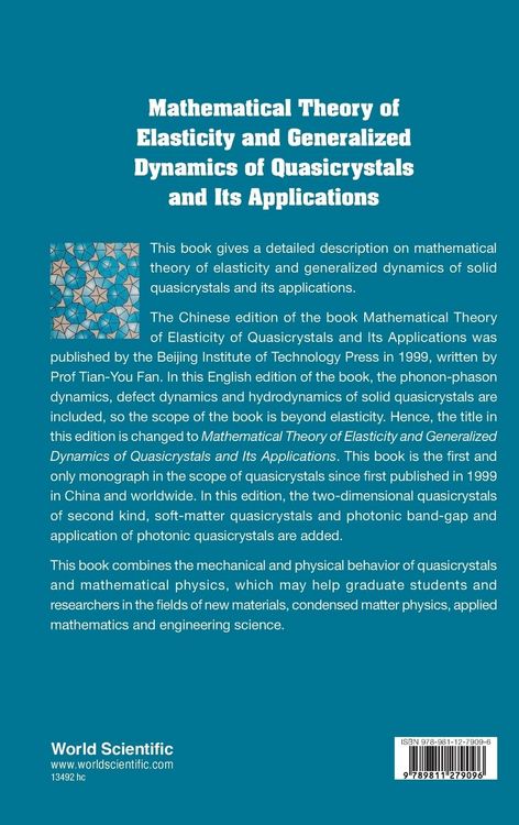 Produktbild: Math Theory Of Elastic & General Dyn Quasicrystals & Appln