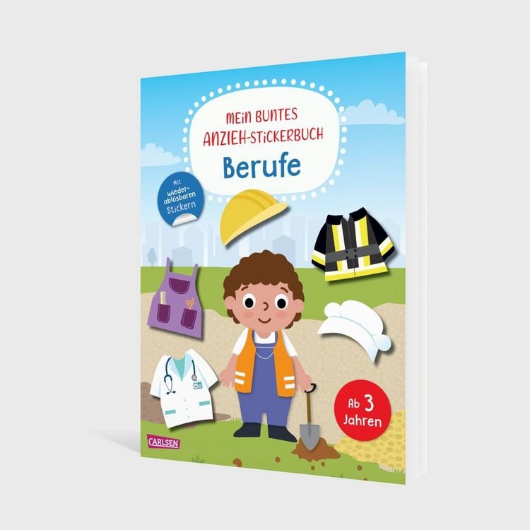 Produktbild: Mein buntes Anzieh-Stickerbuch: Berufe