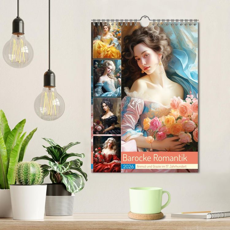 Produktbild: Barocke Romantik. Anmut und Grazie im 17. Jahrhundert (Wandkalender 2026 DIN A4 hoch), CALVENDO Monatskalender