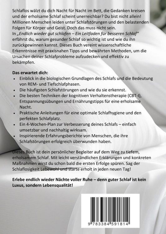 Produktbild: Endlich wieder gut schlafen! Ein Leitfaden f&uuml;r besseren Schlaf.