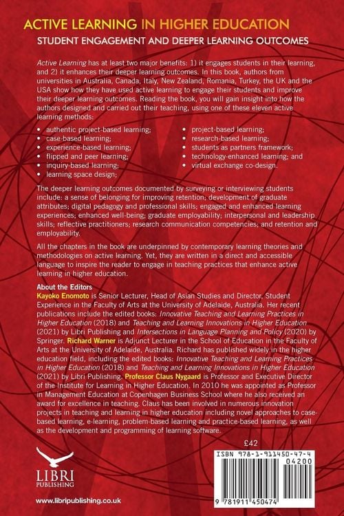 Produktbild: Active Learning in Higher Education