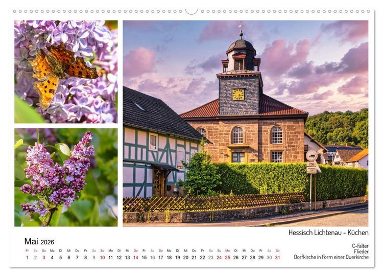 Produktbild: M&auml;rchenhaftes Hessisch Lichtenau (hochwertiger Premium Wandkalender 2026 DIN A2 quer), Kunstdruck in Hochglanz