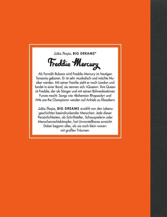 Produktbild: Freddie Mercury &ndash; Little People, BIG DREAMS (Deutsche Ausgabe)