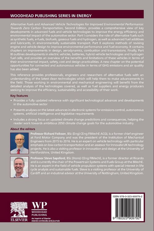 Produktbild: Alternative Fuels and Advanced Vehicle Technologies for Improved Environmental Performance