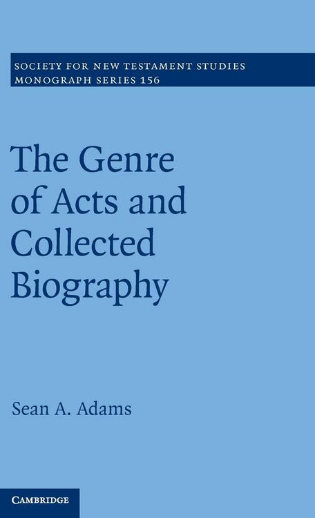Produktbild: The Genre of Acts and Collected Biography